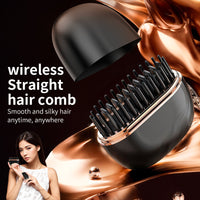 Mini Hair Straightening Comb Wireless Charging Portable Multifunctional Hair Care